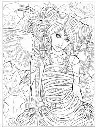 Pdf digital dark fantasy adult colouring book 20 artworks greyscale fairy warrior magical witches gothic women coloring pages by sakuems. Goth Coloring Pages Coloring Home