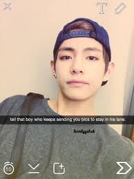 Lovelyyehet Bts Snapchats Taehyung Kpop Snapchat