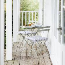 Discover intricate metalwork, rustic wood and elegant painted styles, to elevate your outdoor space. Small Folding Rive Droite Bistro Set In Cream Green Blue Or Yellow Garden Trading