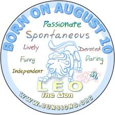 222nd day of the year. August 10 Zodiac Horoscope Birthday Personality Sunsigns Org