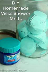 Diy Vapor Rub Shower Melts Recipe Vicks Shower Shower Steamers Diy Shower Bombs