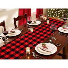 Check spelling or type a new query. Gohope Christmas Table Runner Red Black Cotton Buffalo Check Plaid And Burlap Double Sided Table Runner For Holiday Winter Home Decorations Walmart Canada