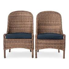 Threshold Mayhew All Weather Wicker Dining Chair 2pk Wicker Dining Chairs Wicker Patio Chairs Wicker Chairs