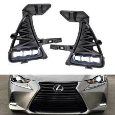 The bezels will hide any gaps. Tri Projector Lens Led Fog Light Garnish Bezels For 2017 2020 Lexus Is Ijdmtoy Com