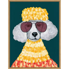 Amanti Art 23"x30" Dashing Labrador by Yvette St. Amant Framed Canvas Wall  Art : Target