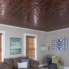 Check spelling or type a new query. Fasade Traditional Style Pattern 2 Decorative Vinyl 2ft X 4ft Glue Up Ceiling Tile In Moonstone Copper 5 Pack Overstock 32192055