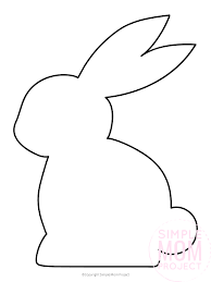 Make this free felt bunny rabbit card just in time for easter with my free printable template. Free Printable Bunny Rabbit Templates Simple Mom Project
