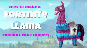 The supply llama is a new loot box that spawns randomly in fortnite: How To Make A Fortnite Llama Fondant Cake Topper Youtube