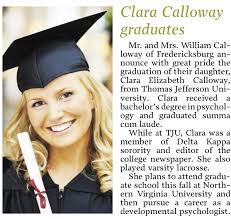 Or write 2 separate graduation announcements for your two majors. Graduation Announcements Newspaper Examples Google Search Graduation Announcements Graduation Announcements Wording School Graduation Announcements