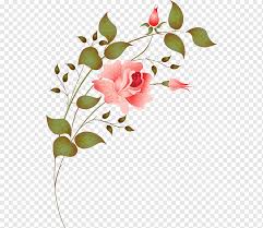 Square floral of watercolor roses flowers and golden border. Flower Pattern Png Images Pngwing