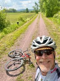 Remains of a barn near the Lamoille Rail Trail in Wolcott