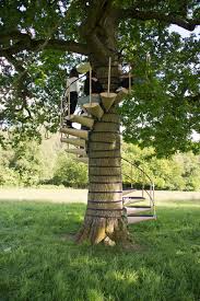 Canopy & stars is a great collection of treehouses, yurts, cabins, gypsy caravans and other outdoor, glamping places in the uk and europe it looks like you're using an old web browser that we no longer support, so some parts of the site may not work as well as they should and you won't be able to make a booking. Canopystair Is A Spiral Staircase That Straps Around A Tree Trunk