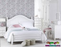 غرف نوم بيضاء كلاسيكيه