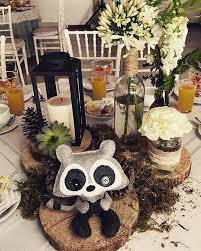It includes balloons, animal cutouts, khaki pom poms, and gold lanterns. 40 Woodland Baby Shower Ideas For A Wild Little One Woodland Baby Shower Decorations Baby Shower Woodland Woodland Animal Baby Shower