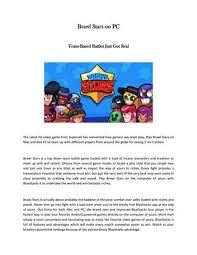 This installer downloads its own emulator along with the brawl stars. Brawl Stars Up By Geralddcorleys Issuu