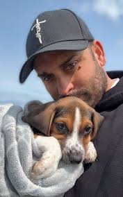 Hi all, this is our Ty who we think is a Beagle x JRT. Still only a puppy  at 6 months old, he is a Romanian rescue and we've had him around