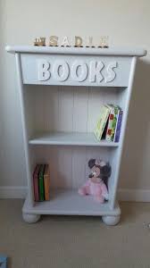 Refinished Pine Children S Bookcase Painted In Dulux Polished Pebble Satinwood With Blossom White Childrens Bookcase Painted Furniture Refinishing Furniture