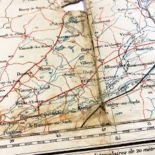 Surprisingly, assays of gold in georgia often turn out to be well above 23 karats, some of the purest natural gold deposits found anywhere on earth. 1918 Dated Meuse Argonne Offensive Chalons 108th Field Artillery Annotated Movement Map Premier Relics