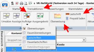 Vorlagen zur erstellung von mustern für immer wiederkehrende. Menue Vr Networld Software Uberweisungen Vr Kennung Blog