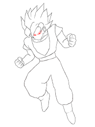 Anime tank top drawing wrinkles. How To Draw Goku Draw Central