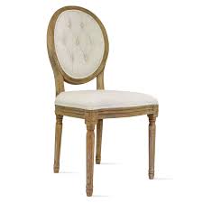 Easily search for dining room chair fabric. Fabric Linen Vintage Dining Chair With Oval Back For Kitchen Solid Wood Overstock 18688949