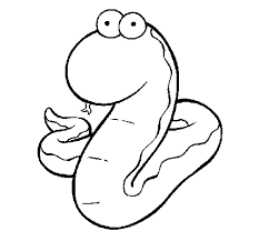Dibujo Serpiente Para Colorear