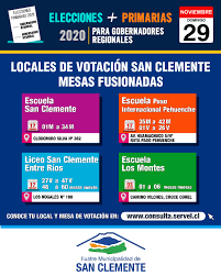 El servicio electoral (servel) tiene disponible la lista de locales de votación de las elecciones primarias de gobernadores regionales y alcaldes, que se desarrollará el próximo 29 de noviembre. San Clemente Tendra 4 Locales De Votacion Para Las Elecciones Primarias De Gobernador Regional