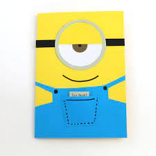 Saved by the scrap shoppe. Easy Minion Greeting Card The Craft Train