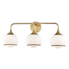 Signaturehardware.com has been visited by 10k+ users in the past month Mitzi By Hudson Valley Lighting Reese 3 Light Aged Brass Wall Sconce H281303 Agb The Home Depot In 2021 Contemporary Wall Sconces Sconces Wall Lights