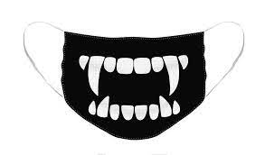 Vampire Teeth Face Mask For Sale By Nicole Wilson Vampire Teeth Mask Masks For Sale