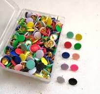 100x bulletin board needles push pins needles pinboard colorful pastel  black white pink | eBay