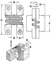 Soss 418ssus32 Invisible Hinge Bright Stainless