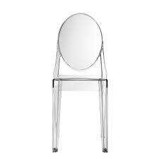Philippe Starck Style Victoria Ghost Side Chair Clear Victoria Ghost Chair Ghost Chair Side Chairs Dining