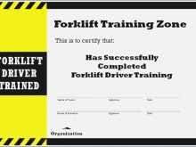 Forklift certification card templates for training institutes, training academy or employers who imbibe forklift certification / training adhering to osha guidelines. Forklift Certification Card Template Xls Cards Design Templates