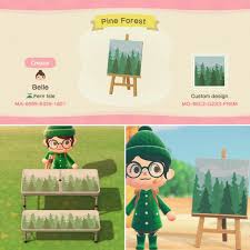 A Little Pine Forest Design For You Guys Acqr Animal Crossing New Animal Crossing Animal Crossing Qr