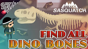 Fishs dinosaurs brontosaurus bones dino sticker animal jaws dinosaur stickers bones prehistoric sea fossils dinosaur bone isolated dinosaur bone vector dinosaur fossil illustration. Find All Dinosaur Bones In Sneaky Sasquatch Youtube