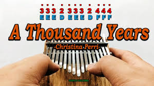 Www.joeraciti.com a thousand years sheet music bit.ly vote on the next tutorial: A Thousand Years By Christina Perri Kalimba Easy Practice Youtube