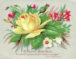 Victorian Yellow Rose Flowers Tattoo Happy New Year Cards Happy New Year Pictures Happy New Year Greetings