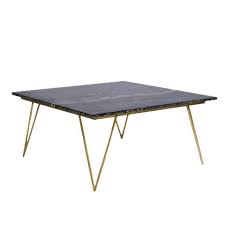 Gold Leaf And Black Marble Coffee Table Black Marble Coffee Table Marble Top Coffee Table Marble Coffee Table