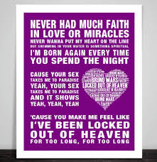 Take Your Protein Pills And Put Your Helmet On Lyrics Bruno Mars Locked Out Of Heaven Music Song Lyric Print Poster Art Heart Picture Song Lyric Print Lyric Prints Poster Prints