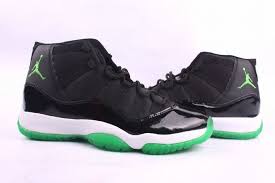Nike Air Jordan 11 Black And White Men Black White And Green Air Jordan 11 Retro Sport Nba Shoes Air Jordans Sneakers Shoes