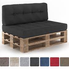 Palettenkissen Palettensofa Palettenpolster Kissen Sofa Polster Indoor Outdoor Sitz Ruckenkissen Anthrazit Paletten Kissen Paletten Polster Palettenkissen