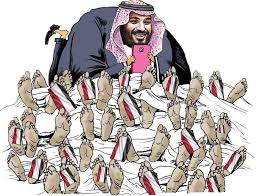 كاريكتور مبس المكان الذي يضع به يده يخلف مآسي وتفتت شعوب