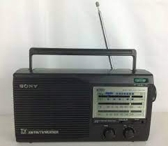 Sony Am Fm Tv Weather 4 Band Radio Icf 34 W Power Cord Excellent Sony Power Cord Radio Sony