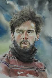 Watercolor painting by Vildan Tüzün 30 x 47 cm