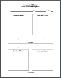 cold war causes and effects diy infographic chart free to