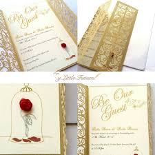 Be Our Guest Invitations Beauty And The Beast Wedding Invitations Beauty And The Beast Wedding Theme