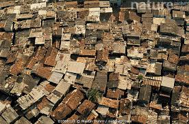 Bombay shanty town, Maharashtra, India ...