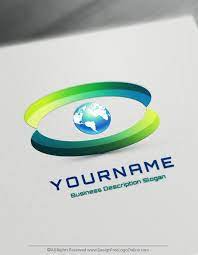 Free 3d Logo Maker 3d Eye Globe Logo Design Template Globe Logo Logo Design Template Logo Maker App