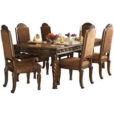 Stately without being stuffy, the north shore rectangular dining room table offers a fresh take on old world tradition—for beautifully inspired results. Ashley North Shore Dining Table W 6 Chairs Aptdeco